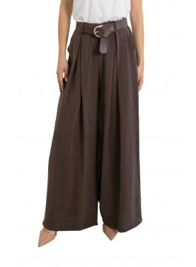 Pantalone palazzo con cintura  "Megan"